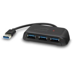 Концентратор Speedlink SNAPPY EVO USB Hub, 4-Port, USB 3.0, Passive, black (SL-140107-BK)