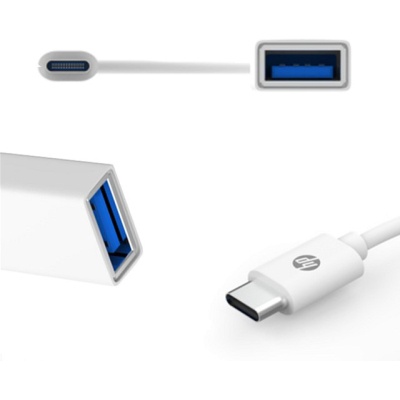 Переходник USB3.1 Type-C to USB (OTG) 0.15m white HP (DHC-TC105)