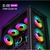 Кулер для корпуса Zezzio ZC-120 SRGB 3 in 1 Ki