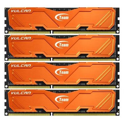 Модуль памяти для компьютера DDR3 32GB (4x8GB) 1600 MHz Vulcan Orange Team (TLAED332G1600HC9QC01)