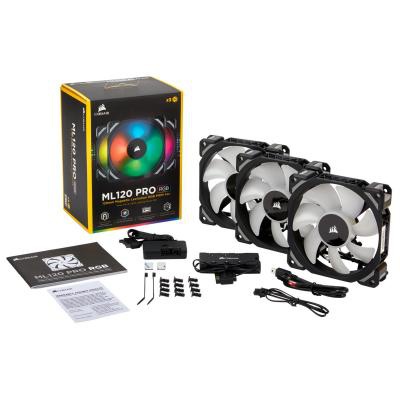 Кулер для корпуса Corsair ML120 Pro RGB 3 Fan Pack (CO-9050076-WW)