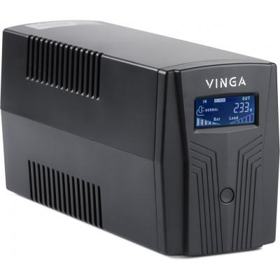 Пристрій безперебійного живлення Vinga LED 1500VA plastic case (VPE-1500P)