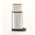 Переходник Feliz MicroUSB to Type C, silver Remax (RA-USB1-SILVER)