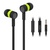 Наушники Celebrat D2 Green + mic + button call answering (53441)