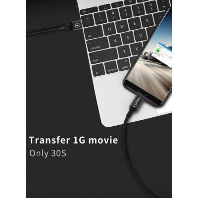 Дата кабель USB 2.0 AM to Type-C 1.2m Speed T-C810 Black T-Phox (T-C810 Black)