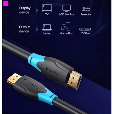 Кабель мультимедійний HDMI M to HDMI M 3.0m black Vention (AACBI)
