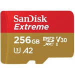 Карта памяти SanDisk 256GB microSD class 10 UHS-I U3 V30 Extreme (SDSQXA1-256G-GN6MN)