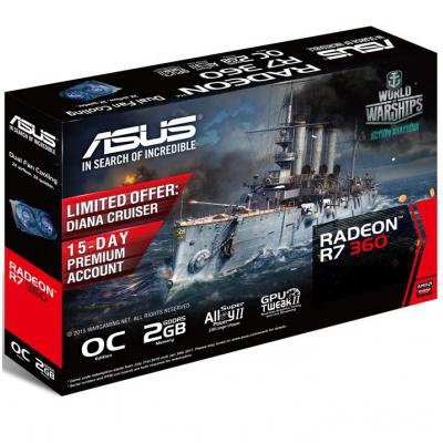 Видеокарта ASUS Radeon R7 360 2048Mb OC (R7360-OC-2GD5)