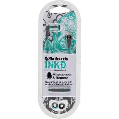Наушники Skullcandy Ink'd 2.0 Gray/Mint/Gray (S2IKJY-528)