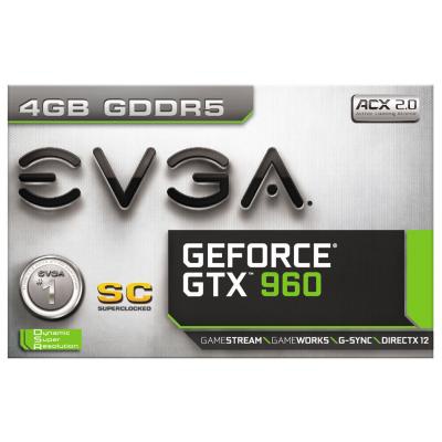 Видеокарта EVGA GeForce GTX960 4096Mb SC GAMING (04G-P4-1962-KR)