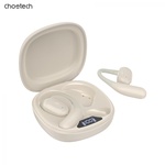 Навушники Choetech Open-ear з LED дисплеєм Beige (BH-T25-SK)