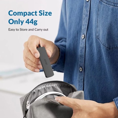 Концентратор Acer USB-C 5-in-1 3xUSB 3.0 + HDMI + USB-C gray (HP.DSCAB.021)