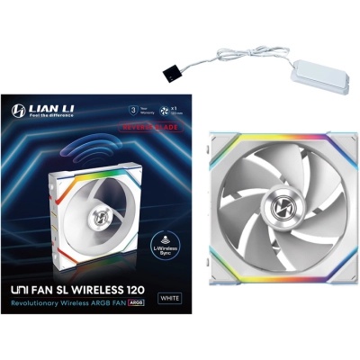 Кулер до корпусу Lian Li Uni Fan SL WIRELESS Reverse, 120-1, Wh (G99.12RSL1W1W.00)