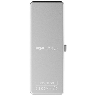 USB флеш накопитель Silicon Power 32GB xDrive Z30 White USB 3.0/Lightning (SP032GBLU3Z30V1W)