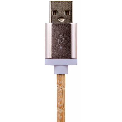 Дата кабель LogicPower USB 2.0 -> Lightning 1м W (кожа) белый /Retail (5139)