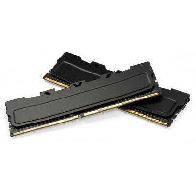 Модуль памяти для компьютера DDR4 16GB (2x8GB) 2400 MHz Black Kudos eXceleram (EKBLACK4162415AD)
