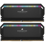 Модуль пам'яті для комп'ютера DDR5 32GB (2x16GB) 6000 MHz Dominator Platinum RGB Black Corsair (CMT32GX5M2X6000C36)