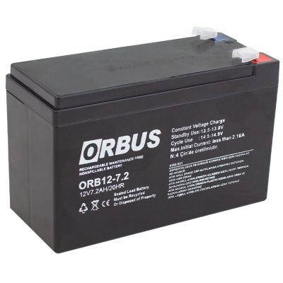 Батарея до ДБЖ Orbus ORB1272 AGM 12V 7.2Ah (ORB1272)