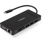 Концентратор Vinga USB-C 3.1 to VGA+HDMI+RJ45+3xUSB3.0+USB2.0+SD/TF+PD+Audio (VHYC10)