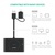 Концентратор Ugreen USB 3.0 to 4xUSB + USB-C plug 1.0m CR113 black (40850)