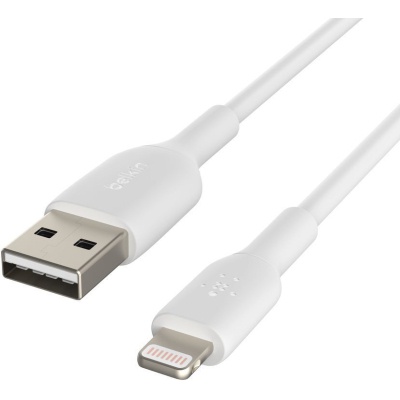 Дата кабель USB 2.0 AM to Lightning 1.0m 12W PVC (2 Pack) White Belkin (CAA001BT1MWH2PK)