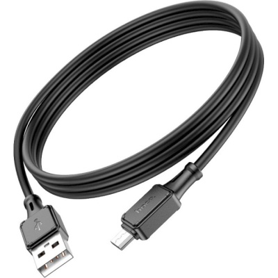 Дата кабель USB 2.0 AM to Micro 5P 1.0m Assistant silicone X101 black HOCO (6942007604055)