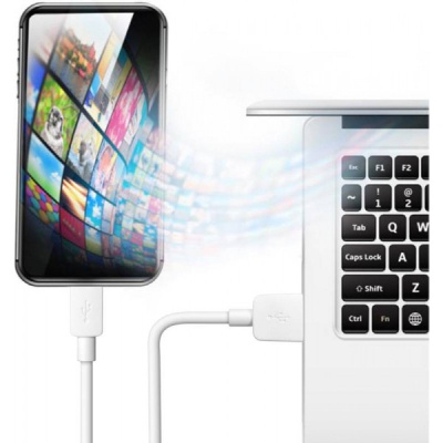 Дата кабель USB 2.0 AM to Lightning 1.0m white Defender (87496)