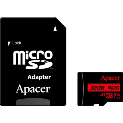 Карта пам'яті Apacer 32GB microSD class 10 UHS-I V10 A1 (AP32GMCSH10UB-R)