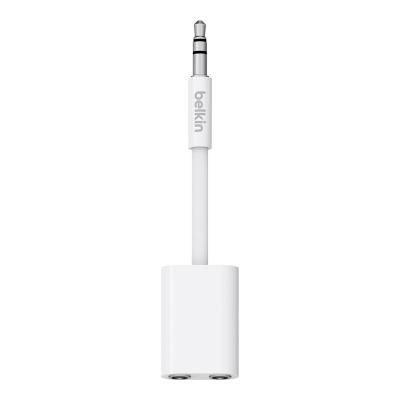 Кабель мультимедийный jack 3.5mm - jack 3.5mm x2, white Belkin (AV10157DSAPL)