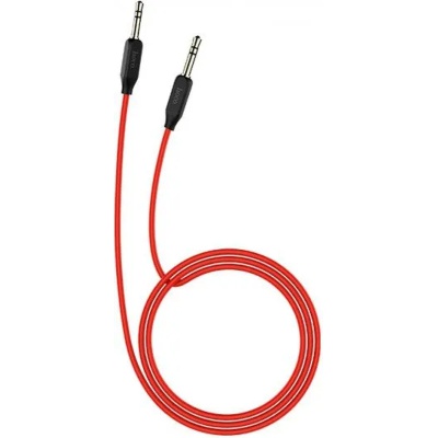 Кабель мультимедійний 3.5mm M to 3.5mm M 1.0m Black HOCO (6957531079293)