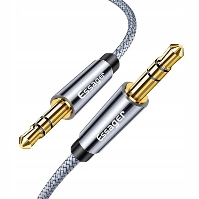 Кабель мультимедійний 3.5mm M to 3.5mm M 5.0m gray Essager (EYP35-DYD0G)