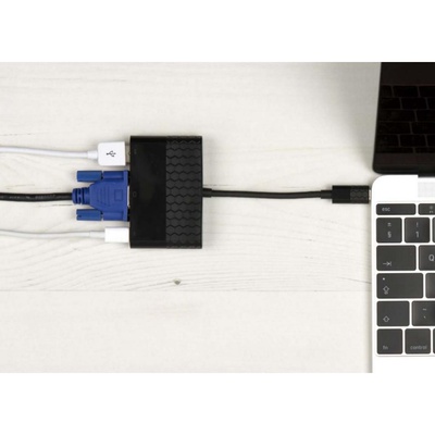 Переходник Type-C to VGA/USB 3.0/Type-C Kit (CVGAUSBADP)