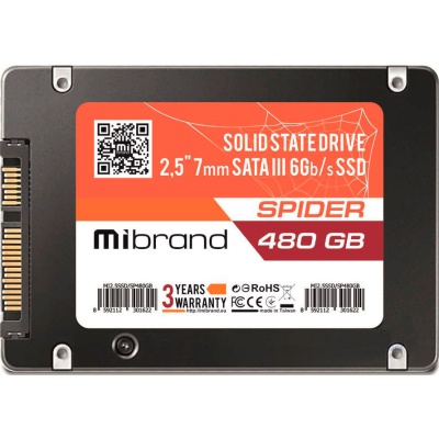 Накопичувач SSD 2.5' 480GB Mibrand (MI2.5SSD/SP480GBST)