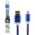 Дата кабель LogicPower USB 2.0 -> Lightning 1м Bl (кожа) синий /Retail (5136)