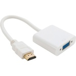 Перехідник micro HDMI M to VGA F 0.3m 4K/2K White Voltronic (YT-C-mcHDMI(M)/VGA(F)-W)