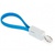 Дата кабель USB 2.0 AM to Micro 5P 0.18m blue Extradigital (KBU1785)