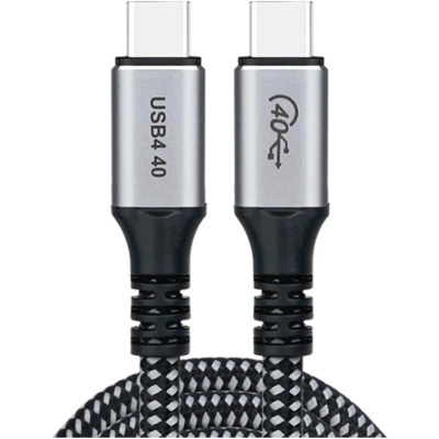 Дата кабель USB-C to USB-C 1.2m USB4.0 Gen3 240W (8K HDR) Choetech (XCC-1040-GY)
