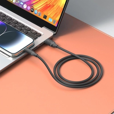 Дата кабель USB 2.0 AM to USB-C 1.0m black XO (NB265-AC.black)