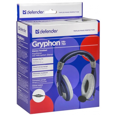 Наушники Defender Gryphon HN-750 Blue (63748)