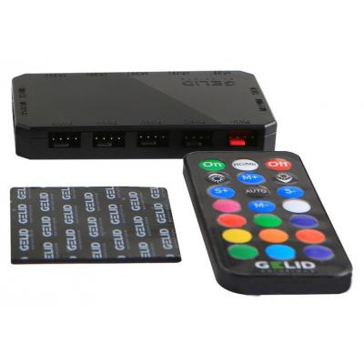 Кулер для корпуса Gelid Solutions AMBER 5 ARGB Combo Bundle ( 5 вентиляторов ) (RF-RGB-MP-01)