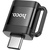 Перехідник UA31C USB-C M to USB F OTG Black HOCO (6942007628129)