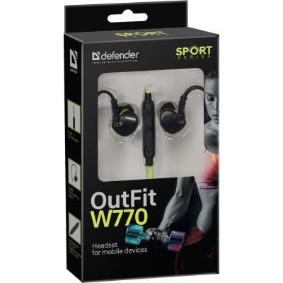 Наушники Defender OutFit W770 Black-Yellow (63770)