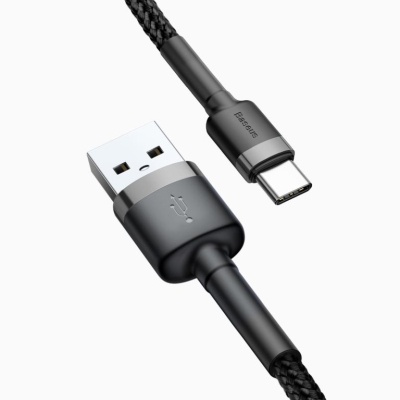 Дата кабель USB 2.0 AM to Type-C 1.0m Black-Grey Baseus (491798)