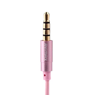 Наушники HF RM-501 Pink (mic + button call answering Remax (37154)