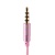 Наушники HF RM-501 Pink (mic + button call answering Remax (37154)