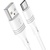 Дата кабель USB 2.0 AM to USB-C 1.0m 3A PVC BX43 white BOROFONE (6931474735607)