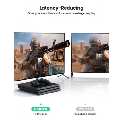Кабель мультимедийный HDMI to HDMI 1.0m 8K Round with Braided HD135 (Gray) Ugreen (70319)