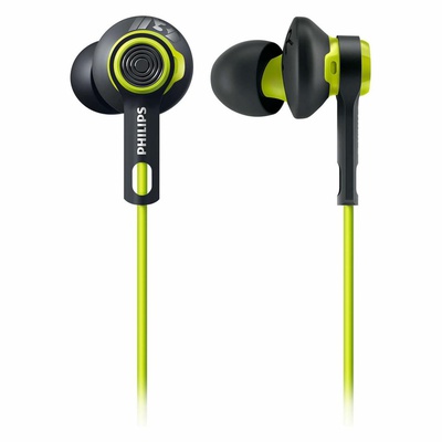 Наушники PHILIPS SHQ2400 ActionFit Carbon lime (SHQ2400CL/00)