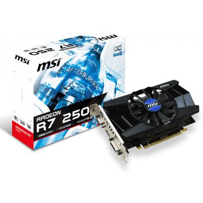 Видеокарта MSI Radeon R7 250 2048Mb OverClock (R7 250 2GD3 OCV1)