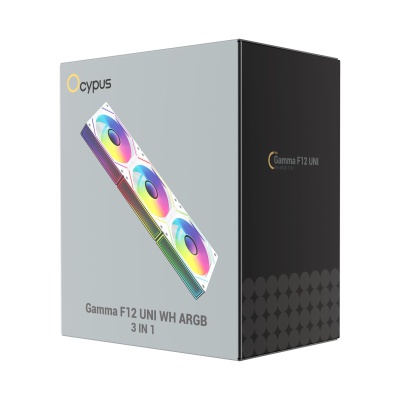 Кулер до корпусу OCYPUS GAMMA F12 UNI WH ARG (GAMMA-F12-WH3AM00U-GL)